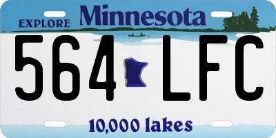 MN license plate 564LFC