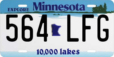 MN license plate 564LFG