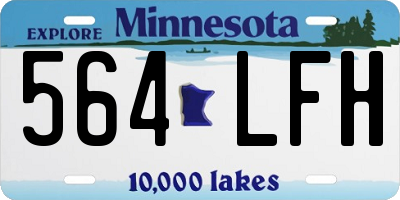 MN license plate 564LFH