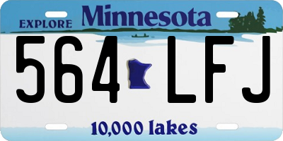 MN license plate 564LFJ