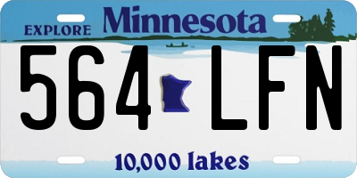 MN license plate 564LFN
