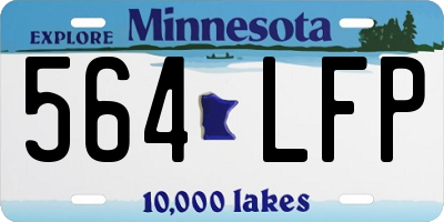 MN license plate 564LFP