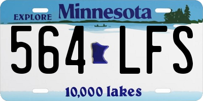 MN license plate 564LFS