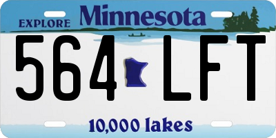 MN license plate 564LFT
