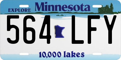 MN license plate 564LFY