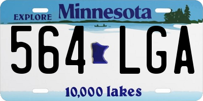 MN license plate 564LGA