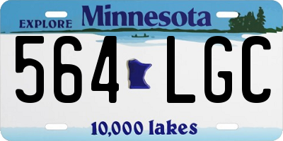 MN license plate 564LGC