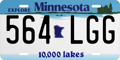 MN license plate 564LGG