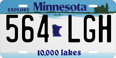 MN license plate 564LGH