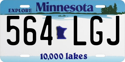 MN license plate 564LGJ