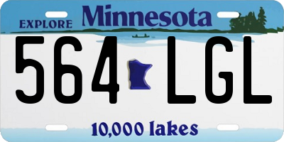 MN license plate 564LGL