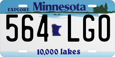 MN license plate 564LGO