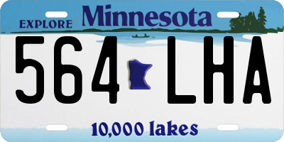 MN license plate 564LHA