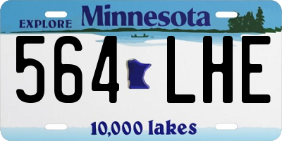 MN license plate 564LHE