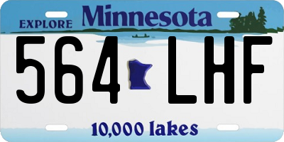 MN license plate 564LHF