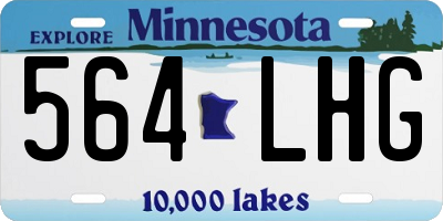 MN license plate 564LHG