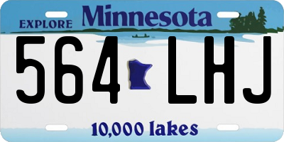 MN license plate 564LHJ