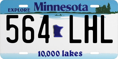 MN license plate 564LHL