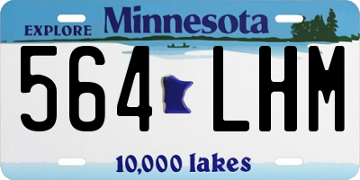 MN license plate 564LHM
