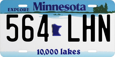 MN license plate 564LHN