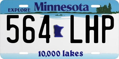 MN license plate 564LHP