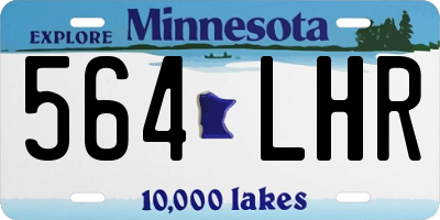 MN license plate 564LHR