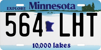 MN license plate 564LHT