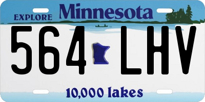 MN license plate 564LHV