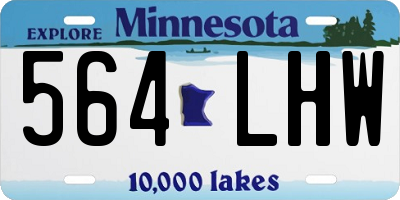 MN license plate 564LHW
