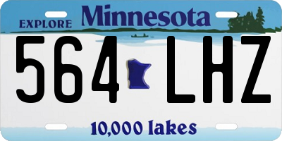 MN license plate 564LHZ