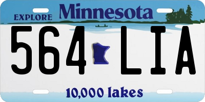 MN license plate 564LIA