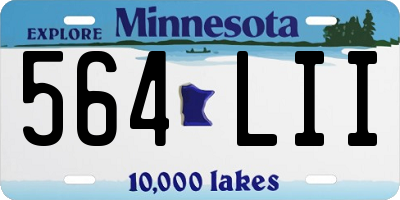 MN license plate 564LII