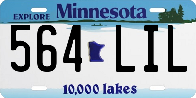 MN license plate 564LIL