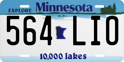 MN license plate 564LIO