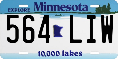 MN license plate 564LIW