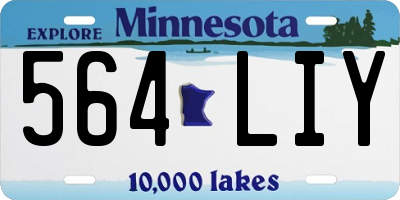 MN license plate 564LIY