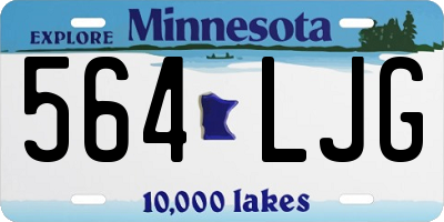 MN license plate 564LJG