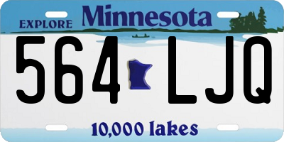 MN license plate 564LJQ