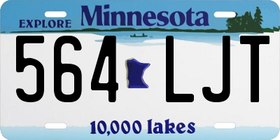 MN license plate 564LJT
