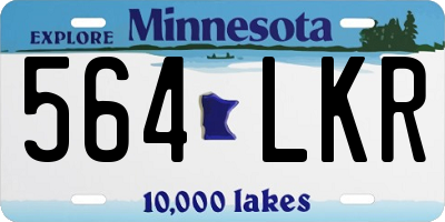 MN license plate 564LKR