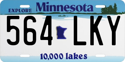 MN license plate 564LKY