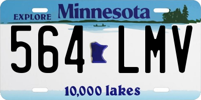MN license plate 564LMV