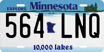 MN license plate 564LNQ