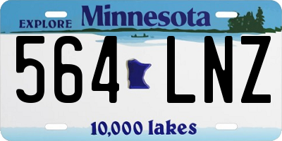 MN license plate 564LNZ