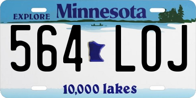 MN license plate 564LOJ