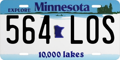 MN license plate 564LOS