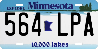 MN license plate 564LPA