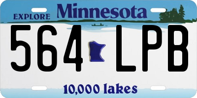 MN license plate 564LPB