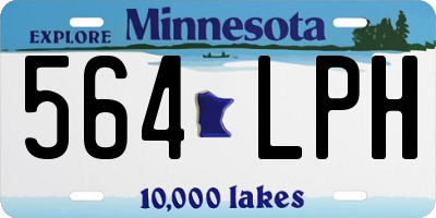 MN license plate 564LPH