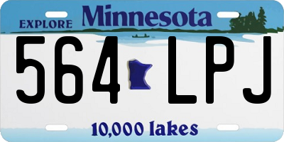 MN license plate 564LPJ